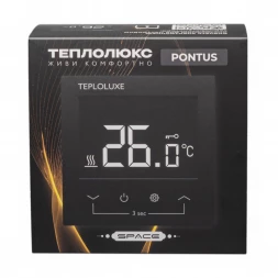 Терморегулятор программируемый Теплолюкс Pontus Space черный